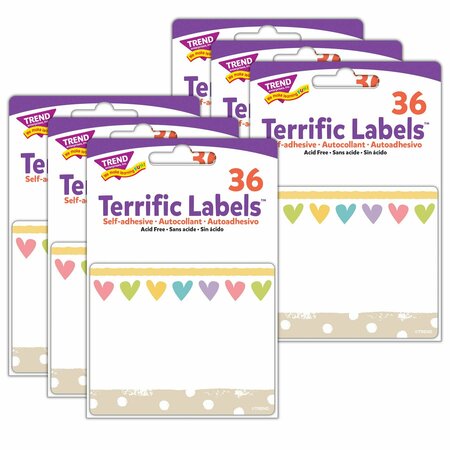 TREND Take Heart Terrific Labels, 216PK T68131